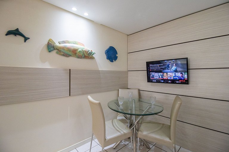 AQR63 - Quadra Mar, Climatizado, 4 Dorm, Garagem