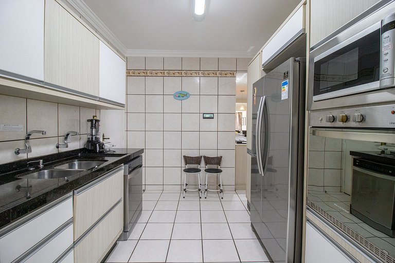 AQR63 - Quadra Mar, Climatizado, 4 Dorm, Garagem