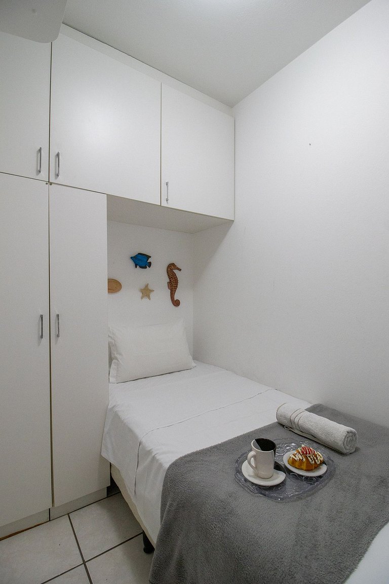AQR63 - Quadra Mar, Climatizado, 4 Dorm, Garagem