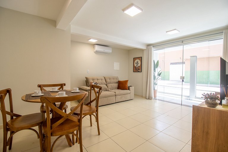 NES11 - Térreo, Garagem, 1Suíte+2Dorm, Climatizado