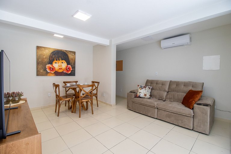 NES11 - Térreo, Garagem, 1Suíte+2Dorm, Climatizado