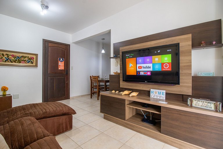 CRM38 - 2Dorm, Climatizado, Centro, Garagem, Wi-fi