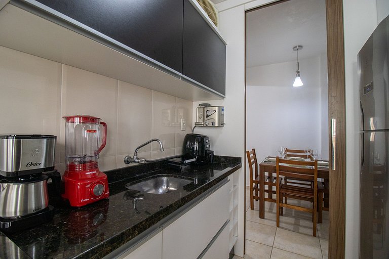 CRM38 - 2Dorm, Climatizado, Centro, Garagem, Wi-fi
