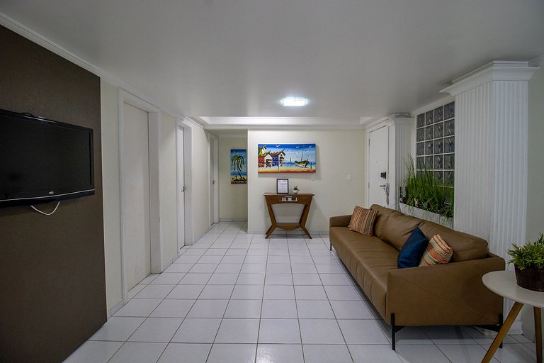 APU24 - Esq com Av Atlântica, 4 Dorm, Climatizado