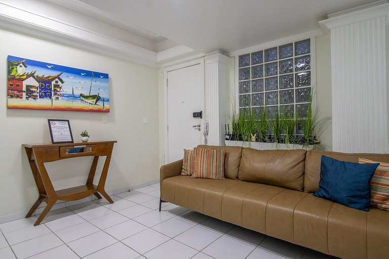APU24 - Esq com Av Atlântica, 4 Dorm, Climatizado