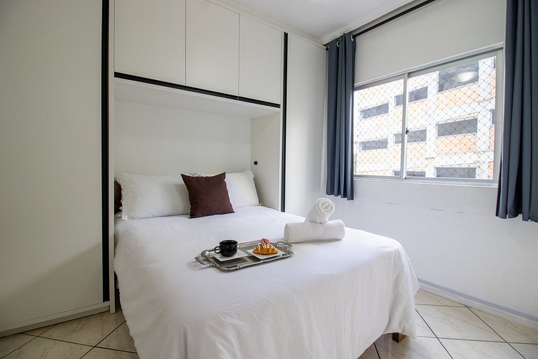 VPR23 - Quadra mar, 1 Dorm, 180m da praia, Wi-Fi