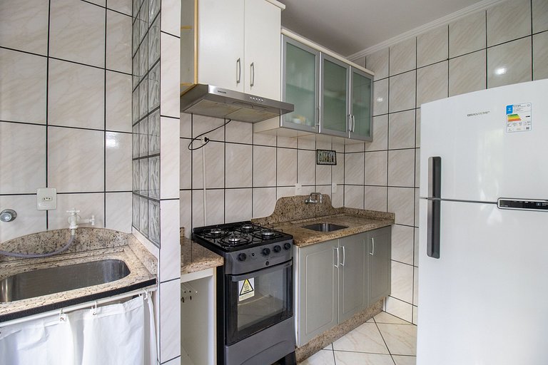 VPR23 - Quadra mar, 1 Dorm, 180m da praia, Wi-Fi