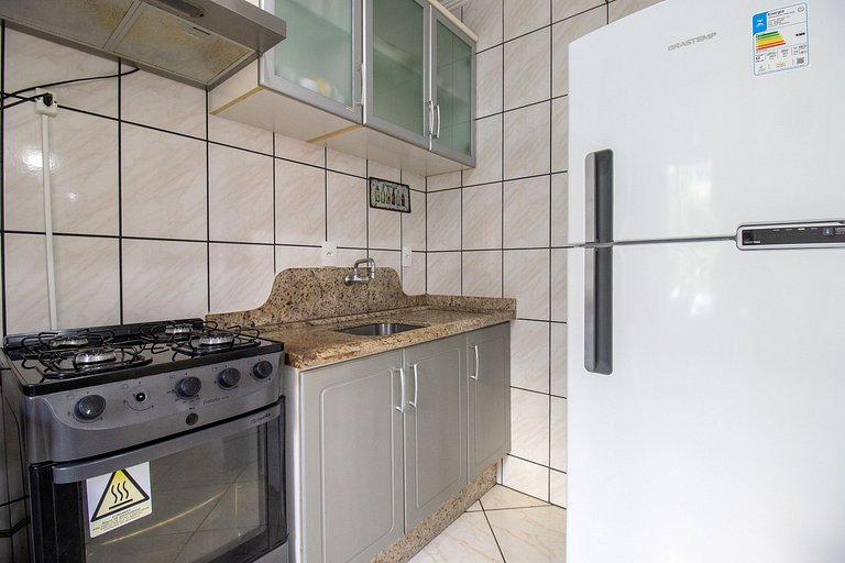 VPR23 - Quadra mar, 1 Dorm, 180m da praia, Wi-Fi