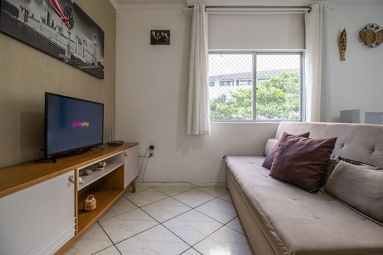 VPR23 - Quadra mar, 1 Dorm, 180m da praia, Wi-Fi