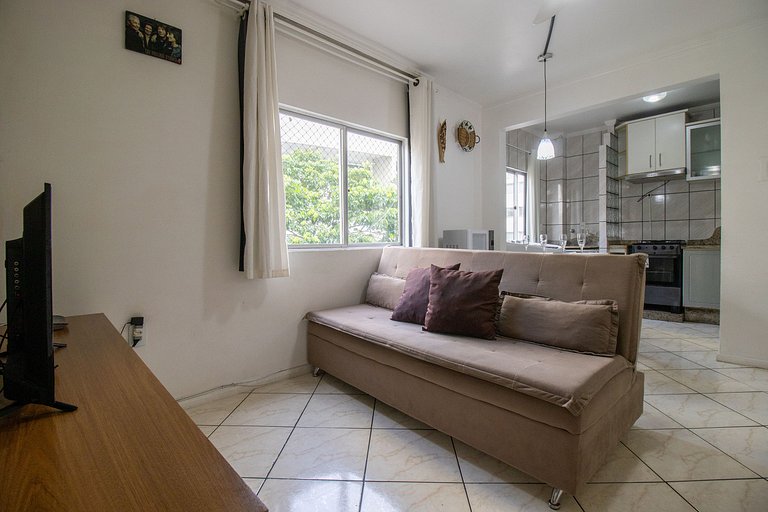 VPR23 - Quadra mar, 1 Dorm, 180m da praia, Wi-Fi