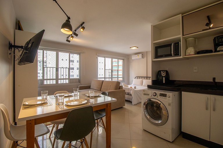POS84 - Flat, Climatizado, Centro, Wi-Fi