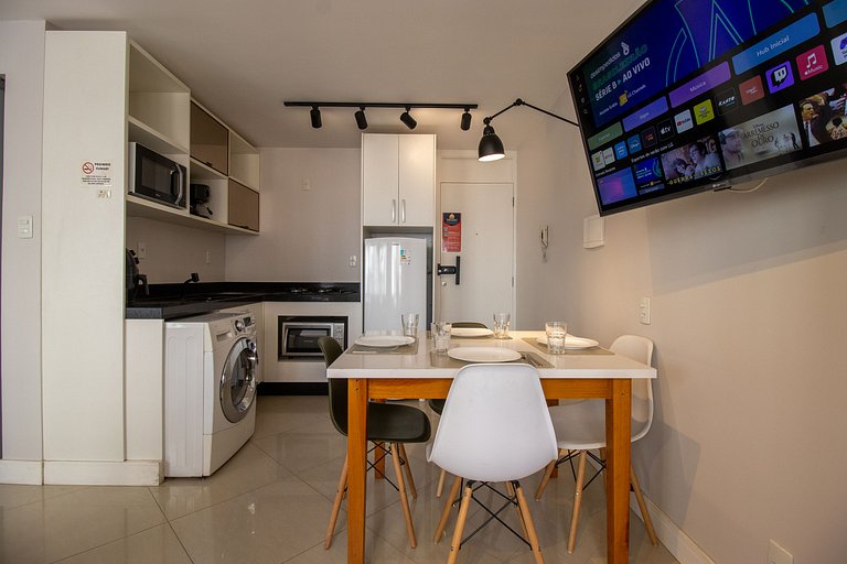 POS84 - Flat, Climatizado, Centro, Wi-Fi
