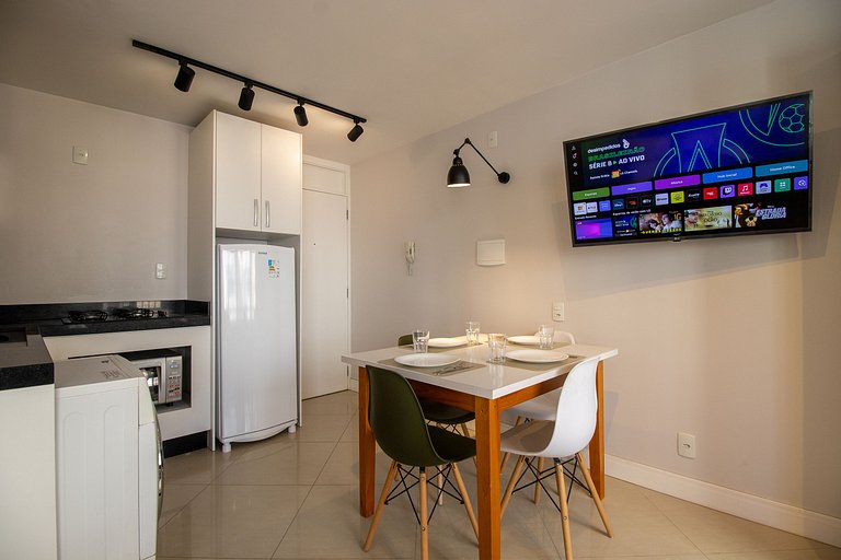 POS84 - Flat, Climatizado, Centro, Wi-Fi