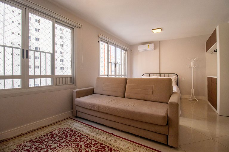 POS84 - Flat, Climatizado, Centro, Wi-Fi