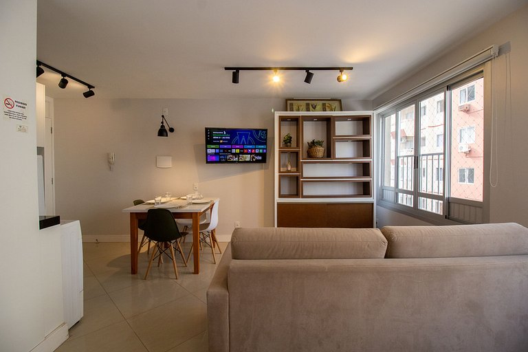 POS84 - Flat, Climatizado, Centro, Wi-Fi