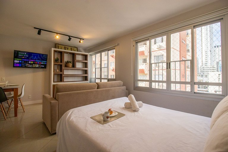 POS84 - Flat, Climatizado, Centro, Wi-Fi