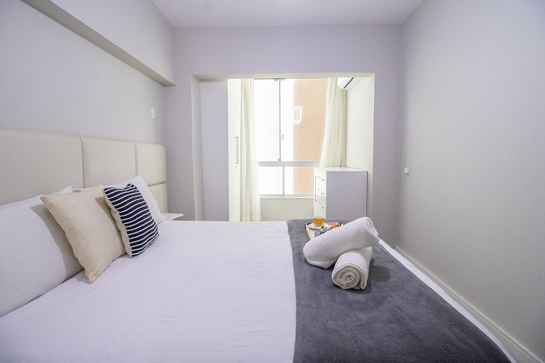 LFY24 - Praia Central, 1DR, TV Smart, Av Atlântica