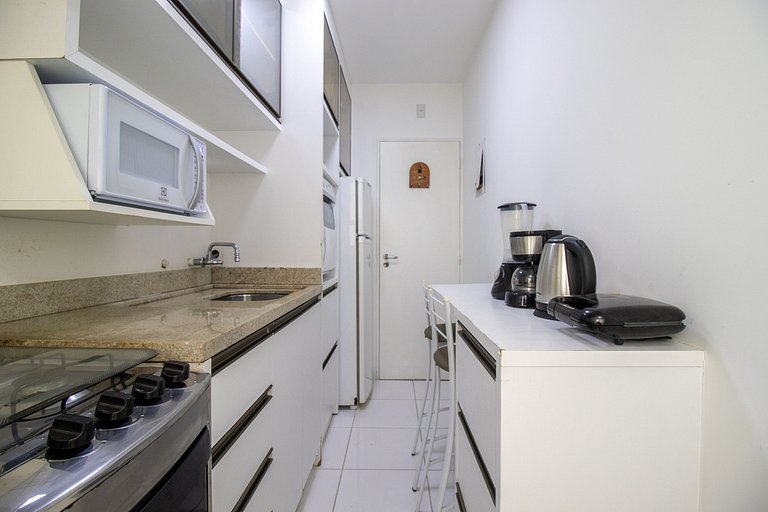 LFY24 - Praia Central, 1DR, TV Smart, Av Atlântica