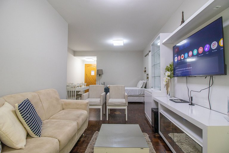 LFY24 - Praia Central, 1DR, TV Smart, Av Atlântica