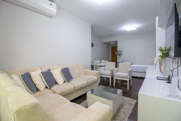 LFY24 - Praia Central, 1DR, TV Smart, Av Atlântica