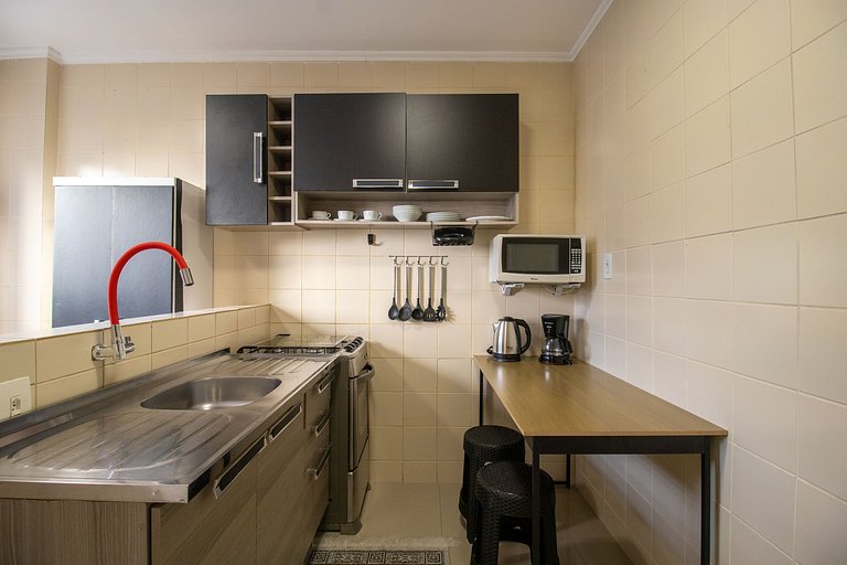 VNZ84A - Quadra Mar, 1 Dorm Climatizado, Tv Smart