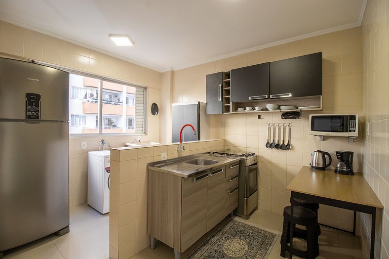 VNZ84A - Quadra Mar, 1 Dorm Climatizado, Tv Smart