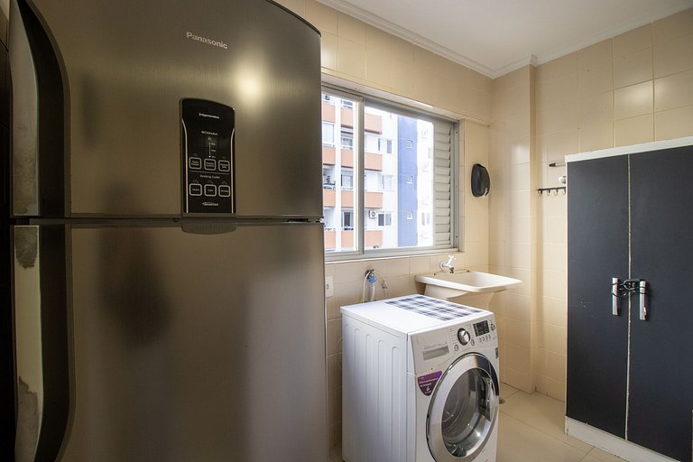 VNZ84A - Quadra Mar, 1 Dorm Climatizado, Tv Smart