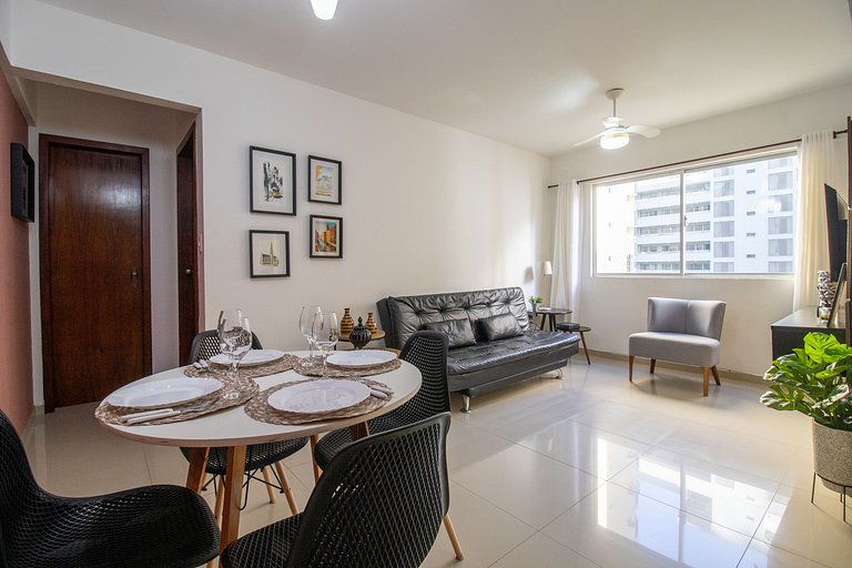 VNZ84A - Quadra Mar, 1 Dorm Climatizado, Tv Smart
