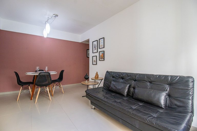 VNZ84A - Quadra Mar, 1 Dorm Climatizado, Tv Smart