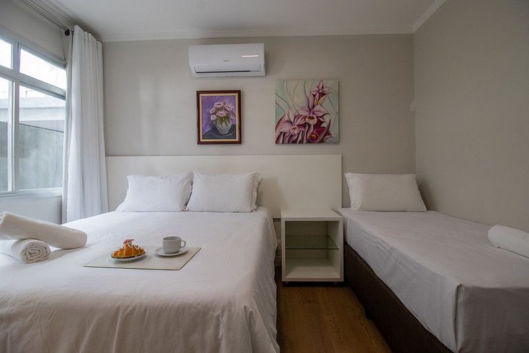 APU24 - Esq com Av Atlântica, 4 Dorm, Climatizado