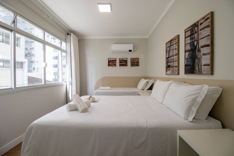 APU24 - Esq com Av Atlântica, 4 Dorm, Climatizado